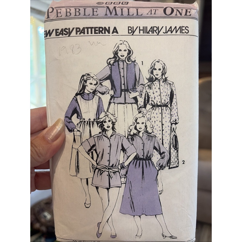 Vintage 1983 Pebble Mill at One Pattern A Hilary James Sewing Pattern 8-18 Uncut